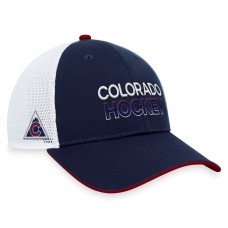 Colorado Avalanche Authentic Pro Alternate Jersey Adjustable Trucker Hat - Navy/White