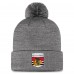 Шапка с помпоном Chicago Blackhawks Authentic Pro Home Ice Cuffed Knit - Gray