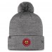 Шапка с помпоном Chicago Blackhawks Authentic Pro Home Ice Cuffed Knit - Gray