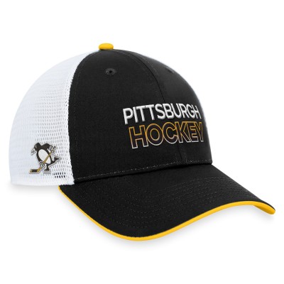 Бейсболка Pittsburgh Penguins Fanatics Black Authentic Pro Alternate Jersey Trucker