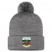 Шапка с помпоном Minnesota Wild Fanatics Authentic Pro Home Ice Cuffed Knit - Gray