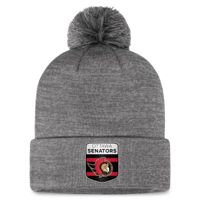 Шапка с помпоном Ottawa Senators Authentic Pro Home Ice Cuffed - Gray
