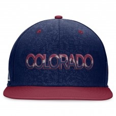 Colorado Avalanche Authentic Pro Alternate Jersey Snapback Hat - Navy/Burgundy