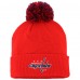 Шапка с помпоном Washington Capitals adidas COLD.RDY Cuffed - Red