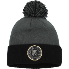 Женская шапка с помпоном Vegas Golden Knights adidas Gray Laurel Cuffed