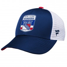Бейсболка New York Rangers Youth 2023 NHL Draft On Stage Trucker - Blue