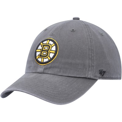 Бейсболка Boston Bruins 47 Team Clean Up - Charcoal
