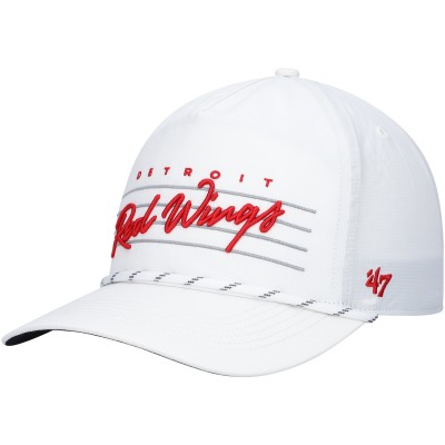 Detroit Red Wings 47 White Downburst Hitch Snapback Hat
