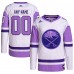 Именная джерси Buffalo Sabres adidas Hockey Fights Cancer Primegreen Authentic - White/Purple
