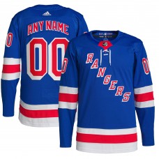 Именная игровая джерси New York Rangers adidas  Home  Primegreen Authentic Custom - Royal