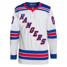 Именная игровая джерси New York Rangers adidas  Away  Primegreen Authentic Custom - White