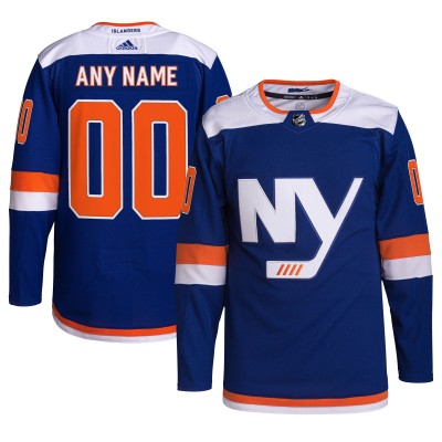 Именная игровая джерси New York Islanders adidas  Alternate  Primegreen Authentic - Royal