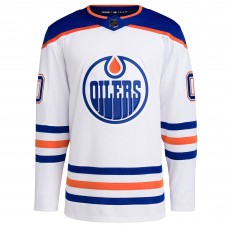 Именная джерси Edmonton Oilers adidas Away Primegreen Authentic Pro - White
