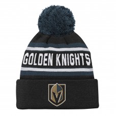 Шапка Подростковая Vegas Golden Knights Black Jacquard Cuffed Knit with Pom