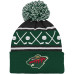 Шапка с помпоном для малыша Minnesota Wild Green Face-Off Cuffed Шапка с помпоном для малыша Minnesota Wild Green Face-Off Cuffed