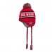 Подростковая Detroit Red Wings Red Jacquard Tassel Knit Hat with Pom Подростковая Detroit Red Wings Red Jacquard Tassel Knit Hat with Pom