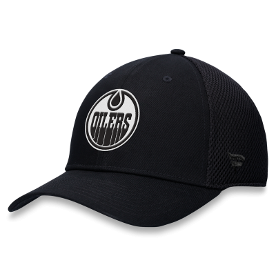 Бейсболка Edmonton Oilers Fanatics Black Tonal Meshback Stretch
