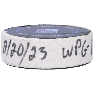 Шайба с автографом Mark Scheifele Winnipeg Jets Fanatics Authentic Game-Used Goal from February 20, 2023 vs. New York Rangers - First of Two Goals Scored