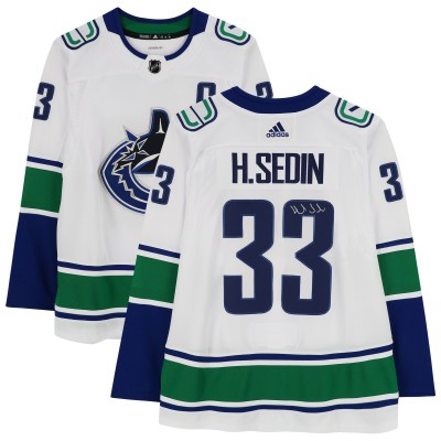 Henrik Sedin Vancouver Canucks Autographed Fanatics Authentic White Adidas Authentic Jersey