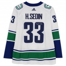 Henrik Sedin Vancouver Canucks Autographed Fanatics Authentic White Adidas Authentic Jersey