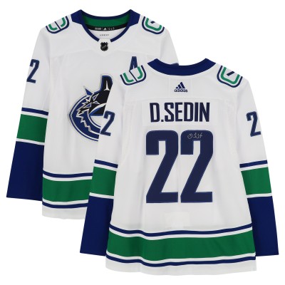 Daniel Sedin Vancouver Canucks Autographed Fanatics Authentic White Adidas Authentic Jersey