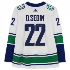 Daniel Sedin Vancouver Canucks Autographed Fanatics Authentic White Adidas Authentic Jersey