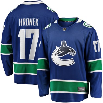 Джерси Vancouver Canucks Filip Hronek Fanatics Blue Home Breakaway