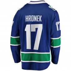 Джерси Vancouver Canucks Filip Hronek Fanatics Blue Home Breakaway