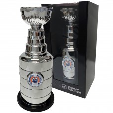 Edmonton Oilers Silver 14 Stanley Cup Coin Bank Replica Trophy