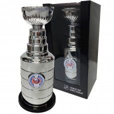 New York Islanders Silver 14 Stanley Cup Coin Bank Replica Trophy