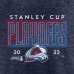 Футболка Colorado Avalanche 2023 Stanley Cup Playoffs Tri-Blend - Heather Navy