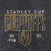 Футболка Vegas Golden Knights 2023 Stanley Cup Playoffs Tri-Blend - Heather Charcoal