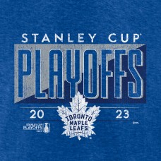 Toronto Maple Leafs 2023 Stanley Cup Playoffs Tri-Blend T-Shirt - Heather Royal