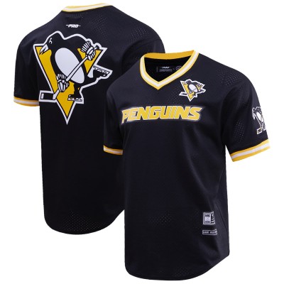 Футболка Pittsburgh Penguins Pro Standard Classic Mesh V-Neck - Black