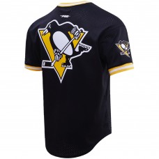 Pittsburgh Penguins Pro Standard Classic Mesh V-Neck T-Shirt - Black
