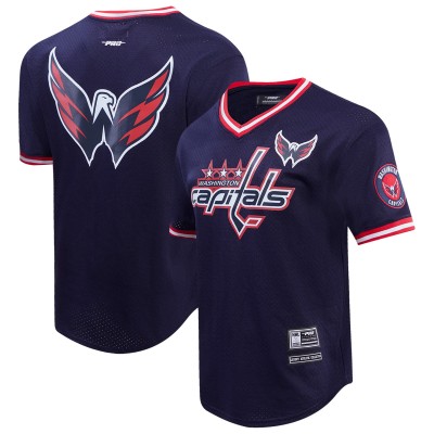 Футболка Washington Capitals Pro Standard Classic Mesh V-Neck - Navy