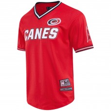 Carolina Hurricanes Pro Standard Classic Mesh V-Neck T-Shirt - Red