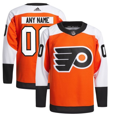Именная игровая джерси Philadelphia Flyers adidas  Home  Primegreen Authentic Custom - Burnt Orange