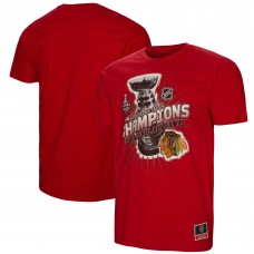 Футболка Chicago Blackhawks Mitchell & Ness 2010 Stanley Cup Champions Cup Chase - Red