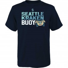 Футболка Seattle Kraken Youth Mascot Head - Deep Sea Blue