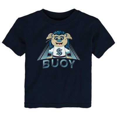 Toddler Seattle Kraken Deep Sea Blue Mascot Callout T-Shirt