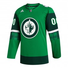 Именная джерси Winnipeg Jets adidas St. Patricks Day Authentic - Kelly Green