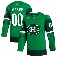 Именная джерси Montreal Canadiens adidas St. Patricks Day Authentic - Kelly Green