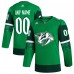 Именная игровая джерси Nashville Predators adidas St. Patricks Day Authentic Custom - Kelly Green