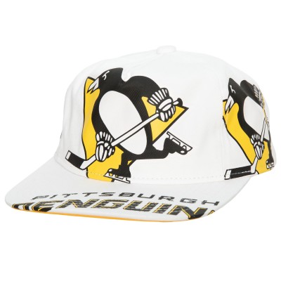 Бейсболка Pittsburgh Penguins Mitchell & Ness In Your Face Deadstock - White