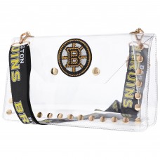 Boston Bruins Cuce Crystal Clear Envelope Crossbody Bag
