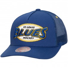 Бейсболка St. Louis Blues Mitchell & Ness Team Seal Trucker - Blue
