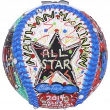 Nathan MacKinnon Colorado Avalanche Autographed Fanatics Authentic Baseball - Hand Painted by Artist Charles Fazzino Nathan MacKinnon Colorado Avalanche Autographed Fanatics Authentic Baseball - Hand Painted by Artist Charles Fazzino