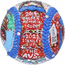 Nathan MacKinnon Colorado Avalanche Autographed Fanatics Authentic Baseball - Hand Painted by Artist Charles Fazzino Nathan MacKinnon Colorado Avalanche Autographed Fanatics Authentic Baseball - Hand Painted by Artist Charles Fazzino