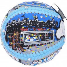 Auston Matthews Toronto Maple Leafs Autographed Fanatics Authentic Baseball - Hand Painted by Artist Charles Fazzino